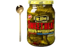 WESTLAKE ART Bread And Butter Pickles, 24 Oz, Bundled With Golden Spoon - Sweet Mixed Pickles, Sweetheat Bread And Butter Pickle Mix, Fresh-Packed, Crisp & Flavorful Pickle Jar (Pack Of 1)