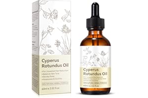 URUSES Cyperus Rotundus Oil, Natural Cyperus Rotundus Oil for Hair Removal, Reduces Unwanted Hair Growth, Moisturizes & Soothes The Skin, Reducing Body Hair Growth, Shrink Pores, Suitable for All Skin Types