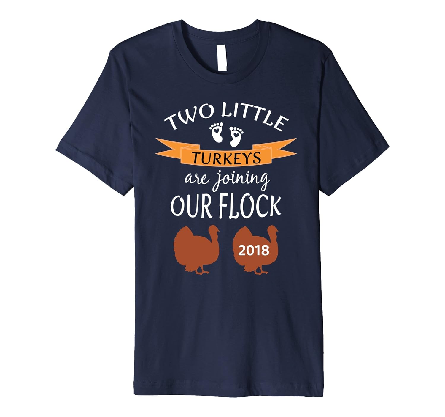 Twins 2018 Thanksgiving Pregnancy Announcement Premium Shirt-Rose