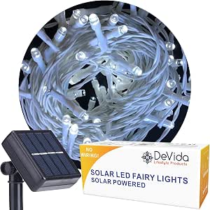 solar string lights white wire