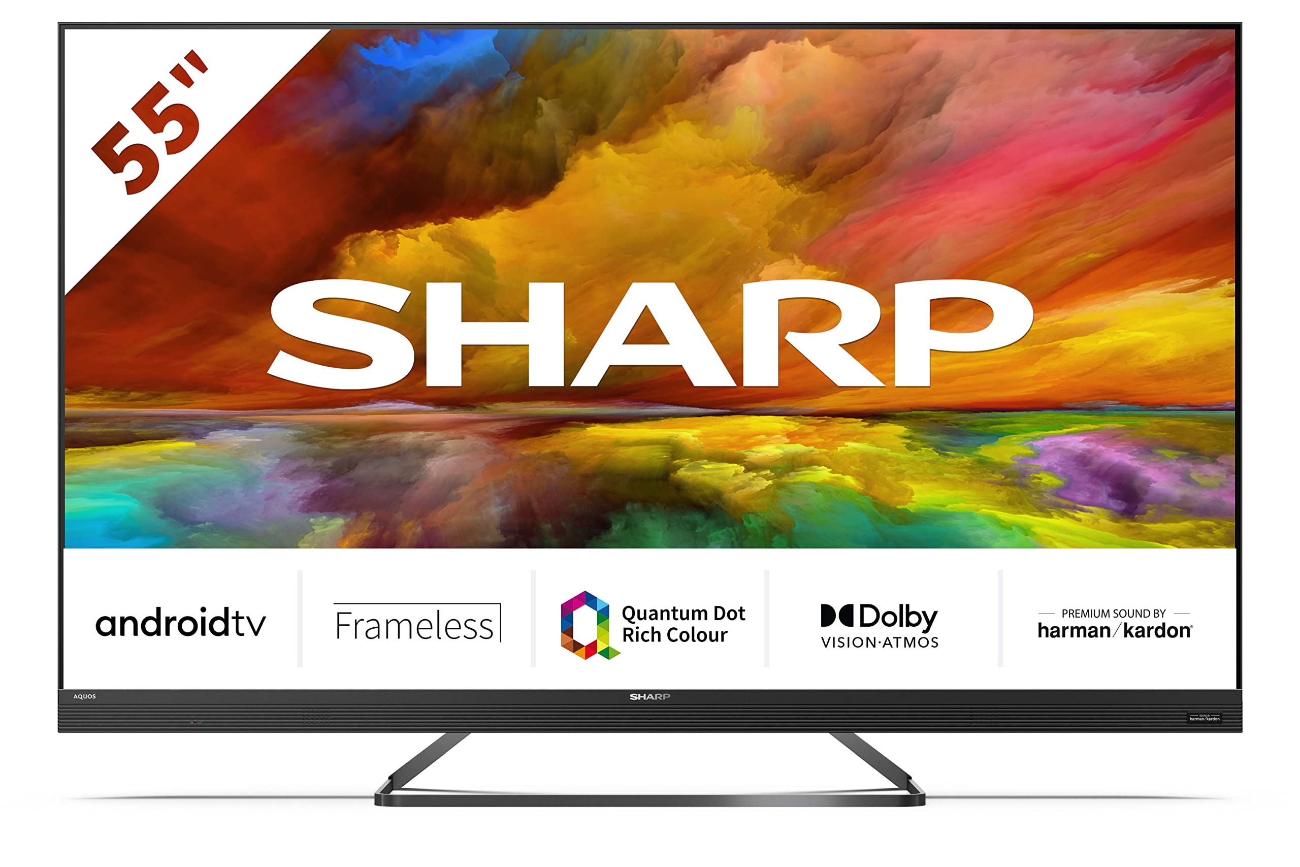 Sharp-Quantum-Dot-55EQ3EA-TV-Android-11-de-55-4K-Ultra-HD-4X-HDMI-21-2X-USB-Bluetooth-Dolby-Vision-Google-Assistant-Chromecast-Altavoces-Premium-Harman-2x15W-Aluminio-Plateado-Mate