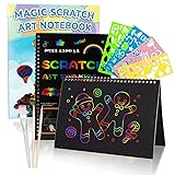 Smasiagon Scratch Paper Art-Crafts Kits for Kids, 2