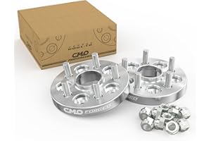 CUSTOMADEONLY 25mm Wheel Adapters 5x120 to 5x114.3 (Hub to Wheel) Hubcentric - Center Bore 72.6mm (Hub) to 60.1mm (Wheel) Compatible For BMW With 5x120 Hub and 72.6mm Bore to Mount 5x114.3 Wheels (2pc M12x1.5)