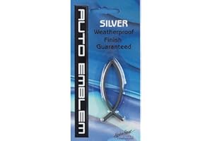 Harbor House Small Silver Christian Fish Auto Emblem