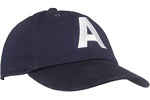 Tiny Expressions - Monogrammed Toddler & Kids Baseball Cap | Adjustable Navy Hat