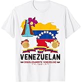 Venezuelan Flag Outfit Idea for Women with Venezuelan Arepas T-Shirt