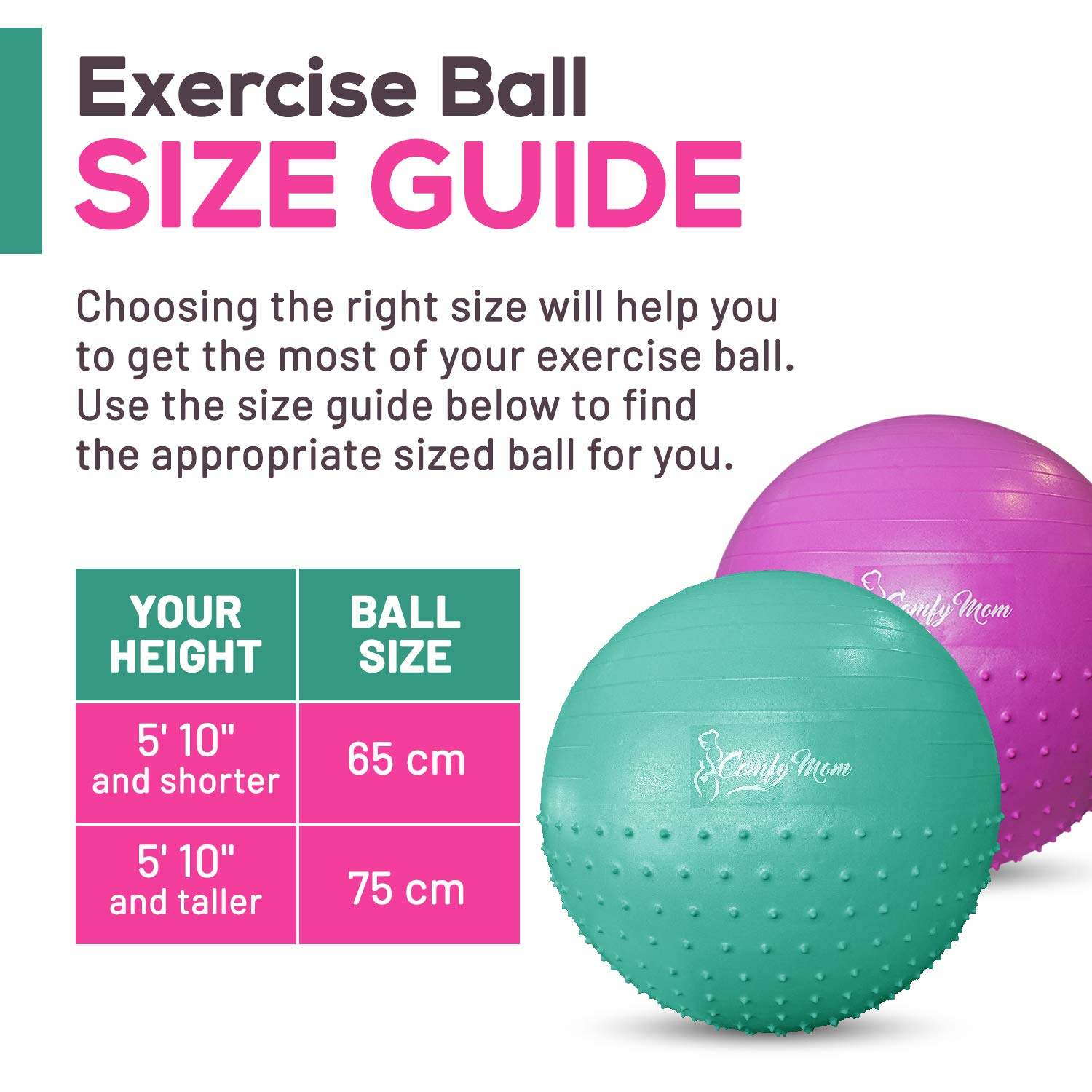 exercise ball 5 below
