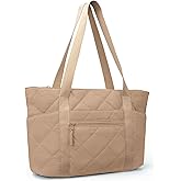 befen Laptop Tote Bag for Women Work, Travel Tote Bags Nurse Puffer Quilted Handbags, Lightweight Waterproof Beach Purse
