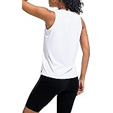 JOYSPELS Ice Silk Workout Tank Tops for Women Cool-Dry Sleeveless Loose Fit Yoga Shirts Athletic Running Gym