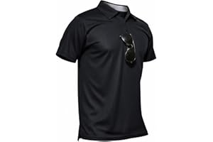 MAGCOMSEN Mens Polo Shirts Short Sleeve Moisture Wicking Performance Collared Shirt Athletic Casual Golf Polos