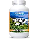 LifeSource Vitamins All Natural Anti-B for Immune Support, 14 All Natural Ingredient with Echinacea & Garlic Extract, 360 Immune Defense Capsules