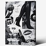 Retro Funky Black And White Wall Decor Trendy Disco
