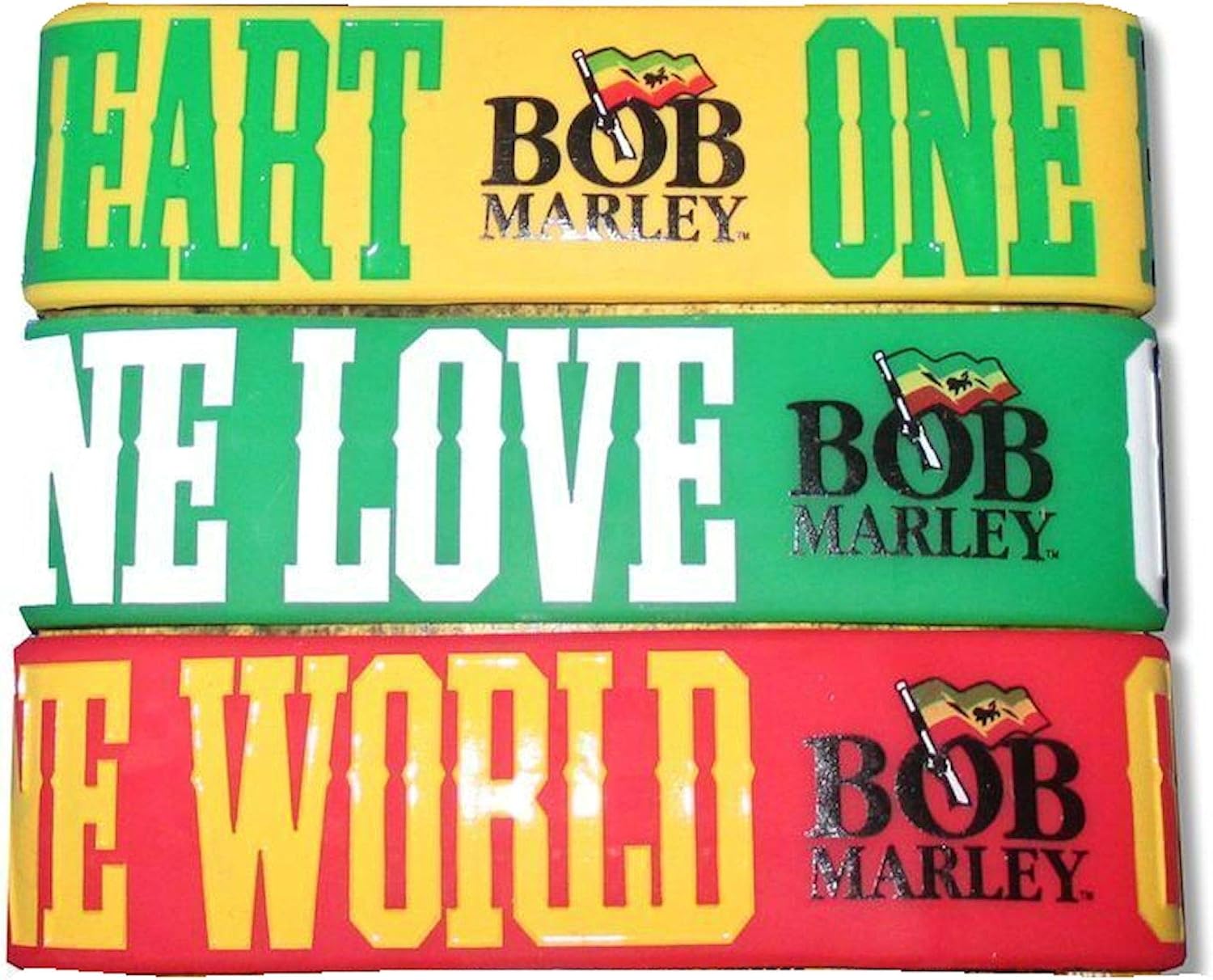 Amazon Com Bob Marley One Love One Heart 3 Piece Yellow Red And