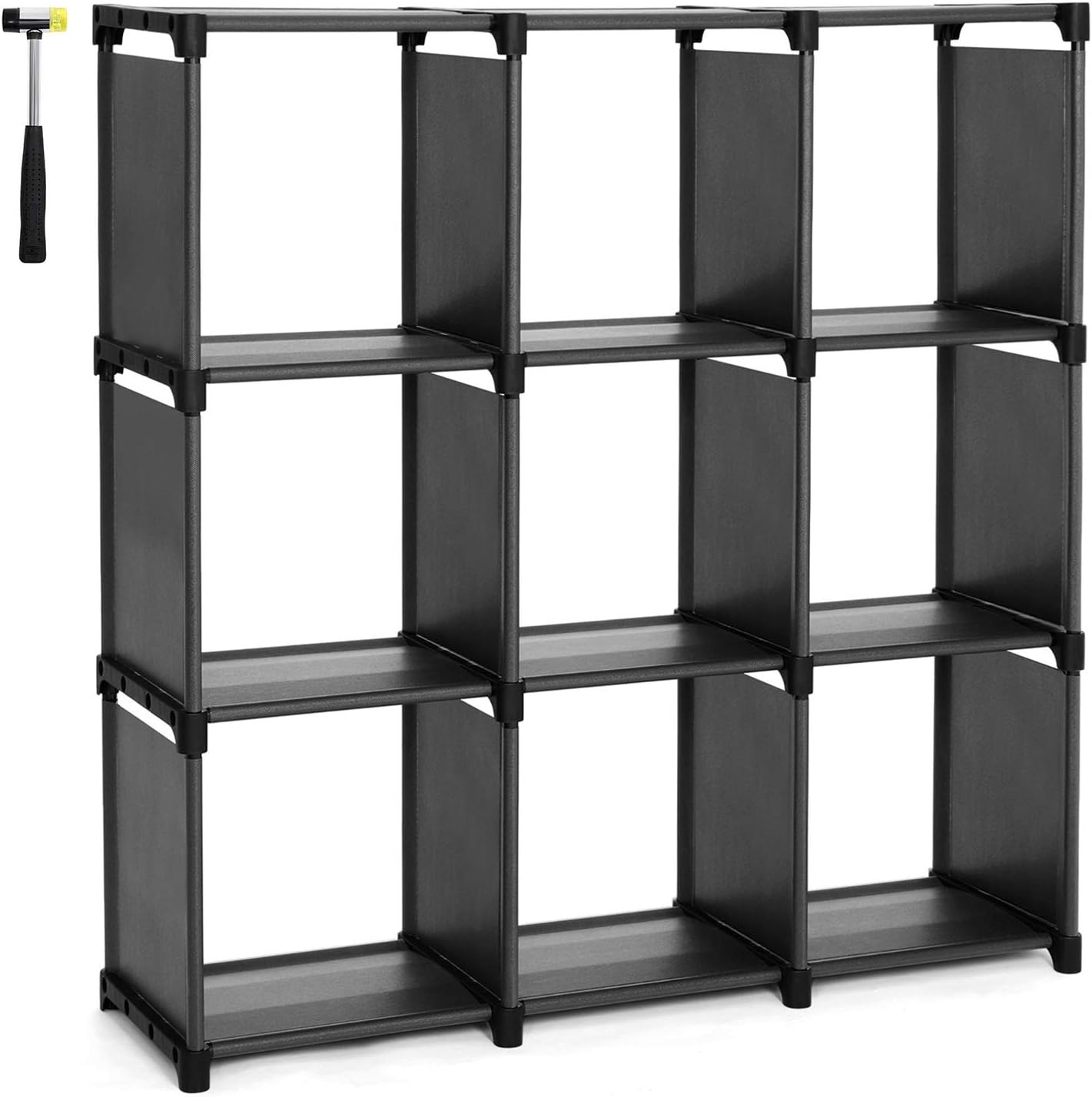 SONGMICS Estantería Modular Librería Abierta con 9 Cubos Armario de