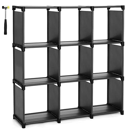 Songmics 9 Cube Diy Storage Shelves Open Bookshelf Closet For