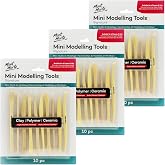 Mont Marte Polymer Clay Tools Pottery Tools Clay Sculpting Tools for Sculpting 10 pces, 3 Pack