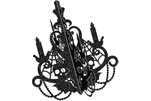 Foldable Paper Craft Halloween Holders Wall Hanging Decors Candlestick Chandelier Ornament Home Party Decoration Paper Craft 