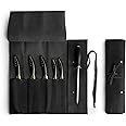 Rustic Leather Knife Roll Case, Durable Chef Knife Bag for Professional Chefs, Knife Roll Bag, Portable Carrying Case for Knives and Tools, Ideal for Culinary Travel, Knife Bags for Chefs Professional