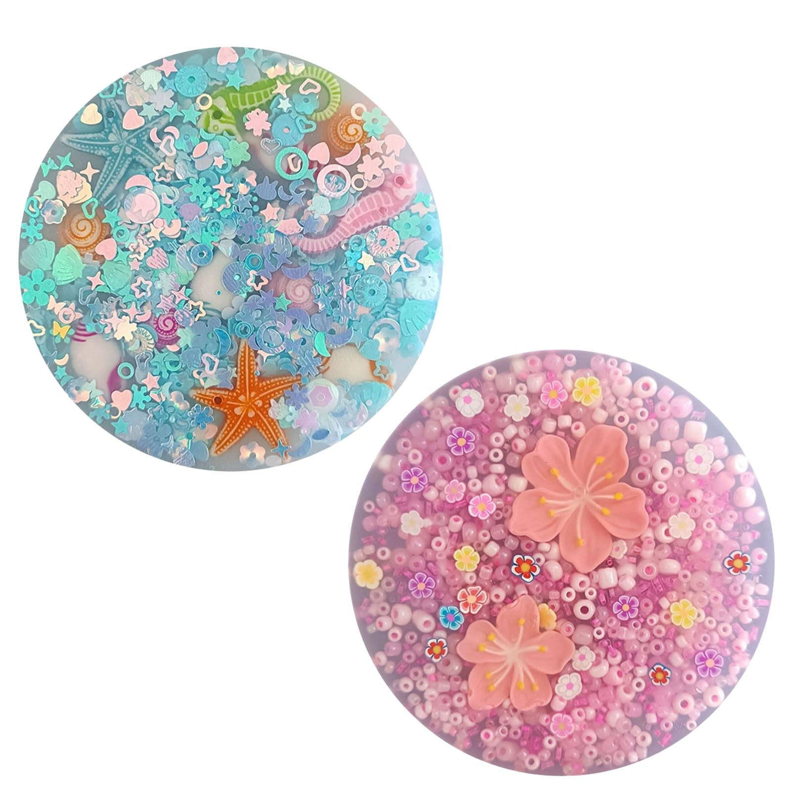 Picky Pad, 2PCS Sensory Fidget Toys for Adults, Stress Relief Skin Picking Fidget Toys for Anxiety, Round Silicone Picking Pad for Focus and Relaxation (Pink-Blue)