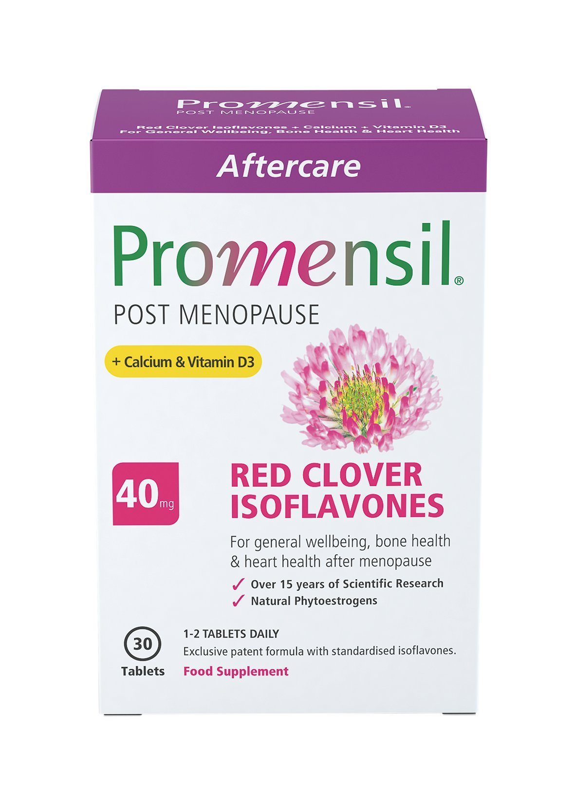 Promensil Post Menopause Red Clover Isoflavones Calcium Vitamin