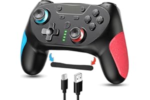 PSKONTORORA Switch Controller for Nintendo Switch/Switch Lite/Switch Oled, Switch Pro Controller with Programming Back Buttons Turbo Motion Vibration Screenshot【Upgraded】