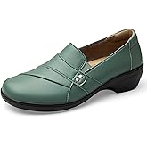 KORDAL Women's Comfortable & Lightweight Leather Loafers Slip-Ons Stylish Business Casual Dress Shoes Work Office Everyday Walking Shoes for Women