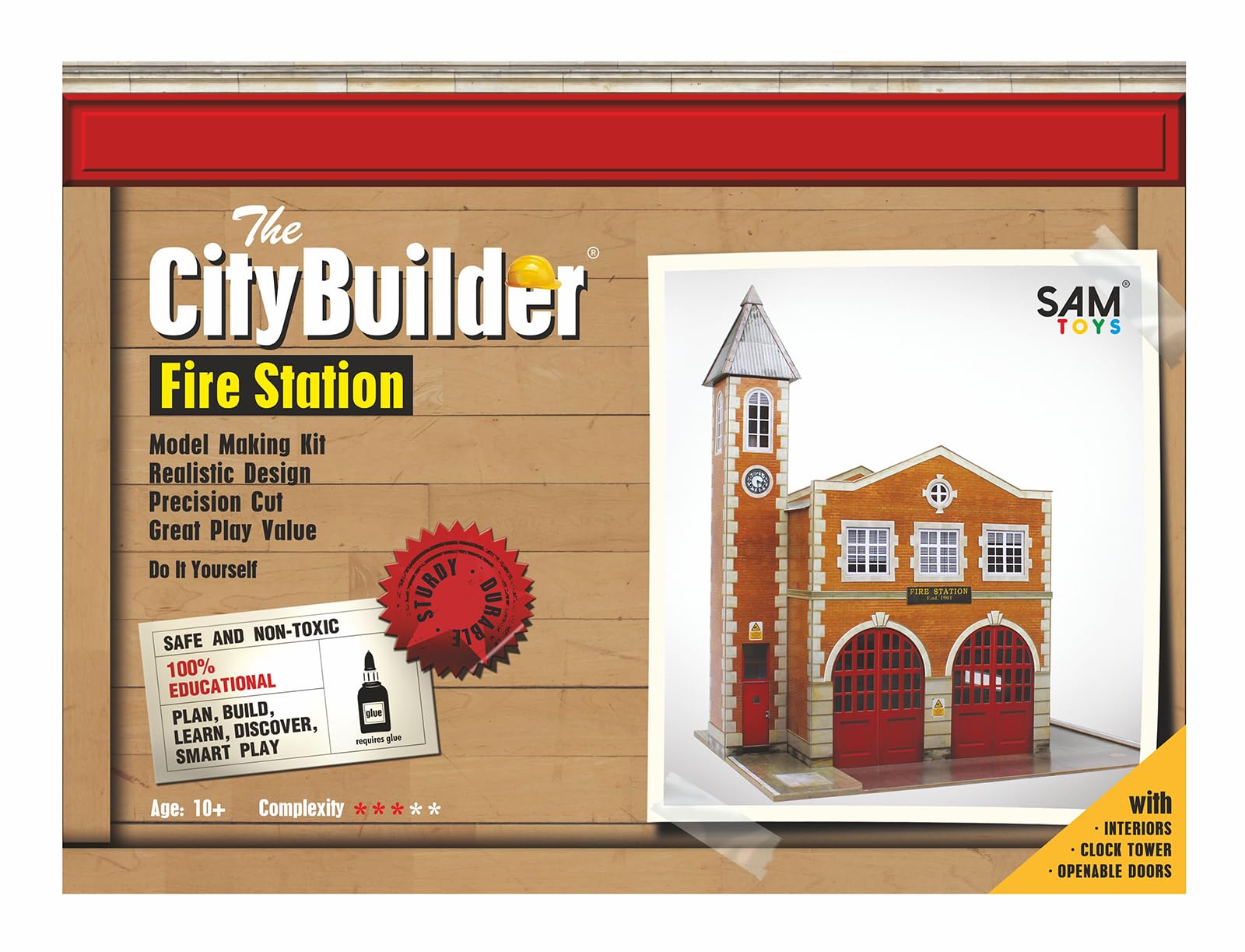 O Gauge (7mm) 1:43 Scale Model Railway Building FIRE Station Kit CityBuilder
