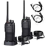 ODOM Two Way Radios Long Range Rechargeable Walkie Talkies for Adults - 16 Channels Handheld 2 Way Radio with Earpiece Headse