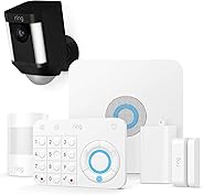 Ring Spotlight Cam Battery (Black) + Ring Alarm 5 Piece Kit