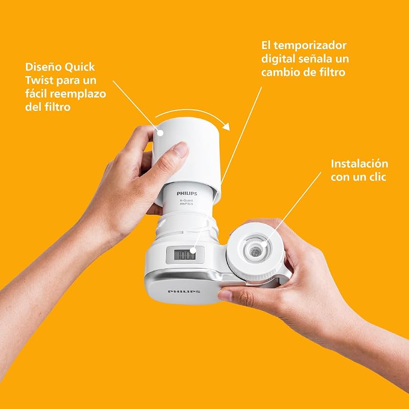 Philips Ontap AWP3705P1/10 filtro de água MICROFILTRAÇÃO com DISPLAY DIGITAL, capacidade de filtração de 1000 L