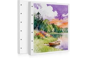 Watercolor Paper Refill-5.1 x 4.3 in, 2-Pack – 100% Cotton 140LB (300GSM) Acid-Free Cold Press Paper, 20 Sheets per Pad (40 P