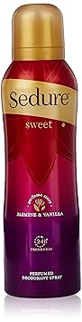 Sedure Perfumed Deodorant Spray For Women, Jasmine and Vanilla, Sweet, 150 ml