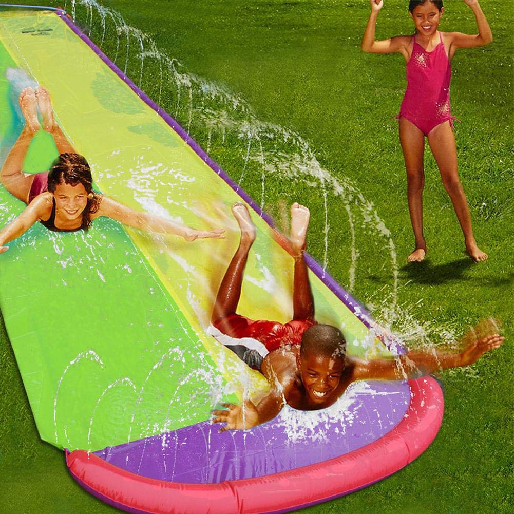 Nearthuk Backyard Double Surfing Giant Water Slide 16 4 6 Ft