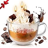 SiliFine Christmas Dessert Chocolate Candle Hot Cocoa Chocolate Scented Candle Mug Xmas Tabletop Decoration Gift for Christmas Men Women Holiday Stocking Stuffers