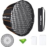GODOX QR-P90 35.4 Inch/90CM Parabolic Softbox, Bowens Mount Soft Boxes, Quick Release Parabolic Softbox, with Front & Inner D