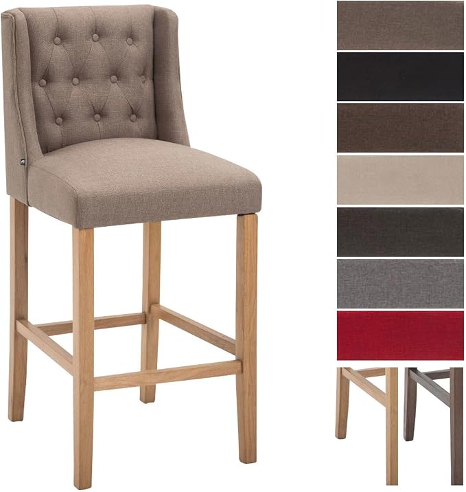 Tabouret De Bar Réglable Pivotant Vestal – Coque Bois, Dossier Ajouré, Pied Métal Noir/noix