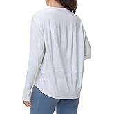 THE GYM PEOPLE Women's Long Sleeve Workout Shirts Back Loose Fit Running Tee Tops with Thumb Hole