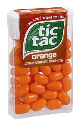 Amazon Com Tic Tac Orange Mints 1 Oz Pack Of 24 Grocery Gourmet Food