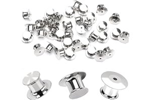 10 Pieces Metal Pin Backs Locking Pin Keepers Locking Clasp