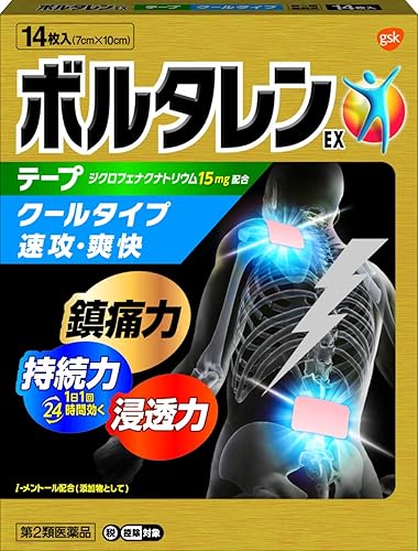 Amazon 第2類医薬品 ボルタレンexテープ 14枚 セルフメディケーション税制対象商品 ボルタレン ドラッグストア
