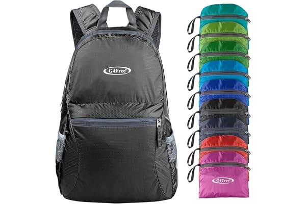 G4Free 20L Lightweight Packable Backpack Foldable Travel Hiking Daypack for Men and Women