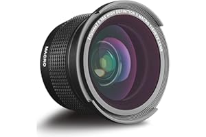Opteka 58MM 0.35x Fisheye Wide Angle Lens Compatible with Canon DSLR Cameras Including Macro Close Up Attachment