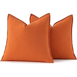 MIULEE Fall Decorative Linen Pillow Covers 18x18