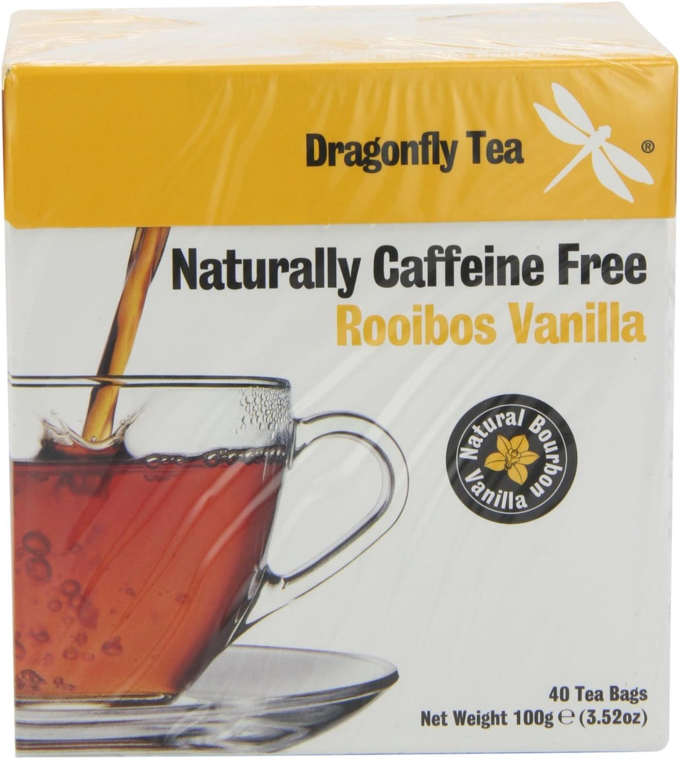 (10 PACK) - Dragonfly Tea - Vanilla Rooibos Tea | 40 Bag | 10 PACK BUNDLE