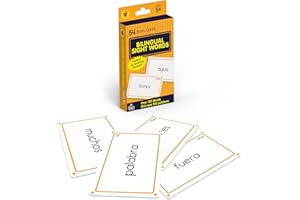 Carson Dellosa Bilingual Spanish Sight Words Flash Cards Kindergarten, Spanish And English Flash Cards With Basic Sight Word Vocabulary For Kindergarten, 1st Grade, Spanish Games Ages 5+ (54 Cards)
