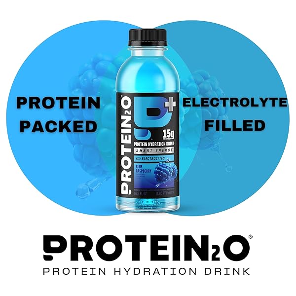 PROTEIN2O 15G WHEY PROTEIN ISOLATE INFUSED WATER PLUS CAFFEINE, SUGAR FREE ENERGY DRINK, READY TO DRINK, GLUTEN FREE, LACTOSE FREE, ENERGY VARIETY PACK, 16.9 OZ BOTTLE (12 COUNT)