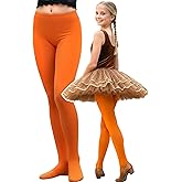 ToBeInStyle Girl's Opaque Solid Color Nylon Stretch Tights Pantyhose