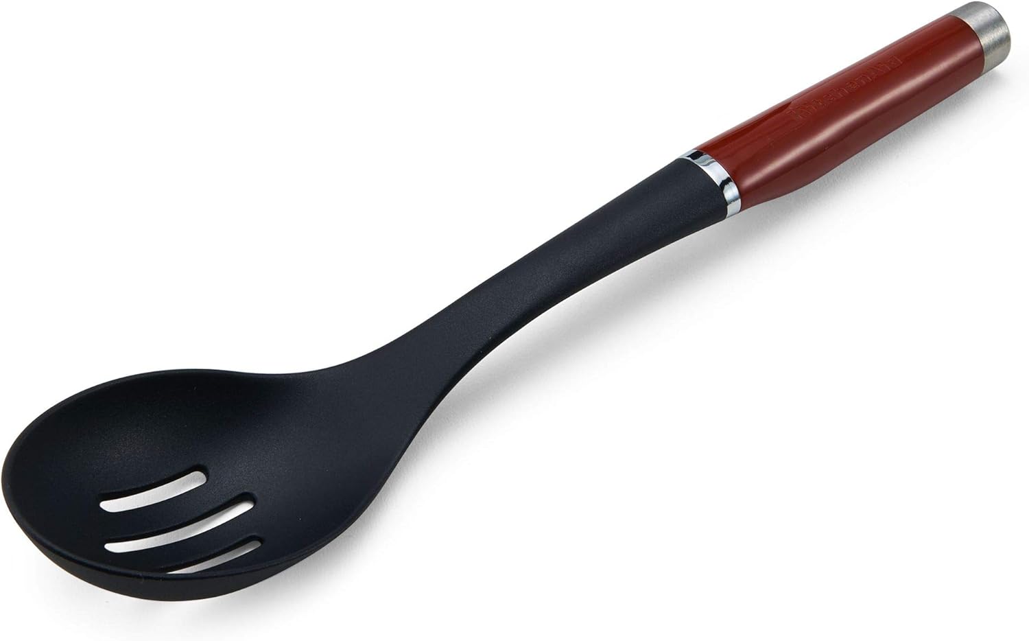KitchenAid KO004OHERA Gourmet Nylon Slotted Spoon, One Size, Matte Red