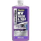 STAR BRITE RV Wash & Wax - One-Step Concentrated Cleaner, UV Protection - Ideal for RV, Camper Cleaning - 16 OZ (071516P)