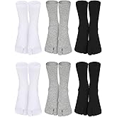 BOARDFEB 6 Pairs Japanese Toes Separated Socks for Men Women Unisex
